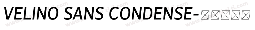 VELINO SANS CONDENSE字体转换